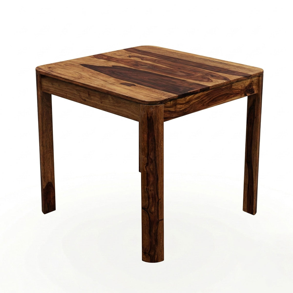 Eettafel Sheesham Massief Hout 80x80 cm Donkerbruin