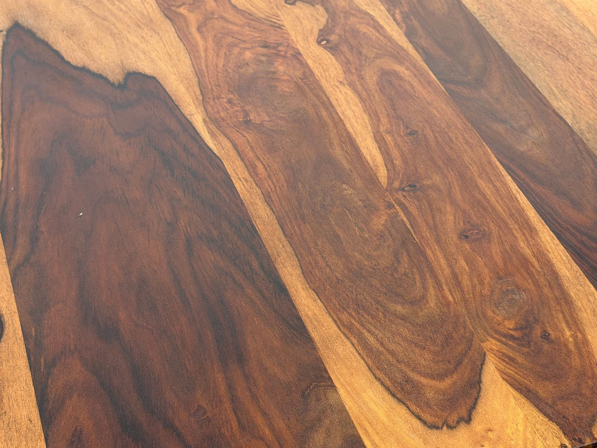 Eettafel Sheesham Massief Hout 80x80 cm Donkerbruin