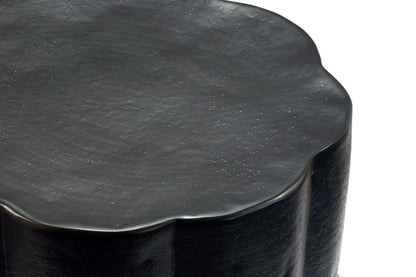 Bijzettafel Aluminium Zwart 41cm Ronde Aanrechttafel