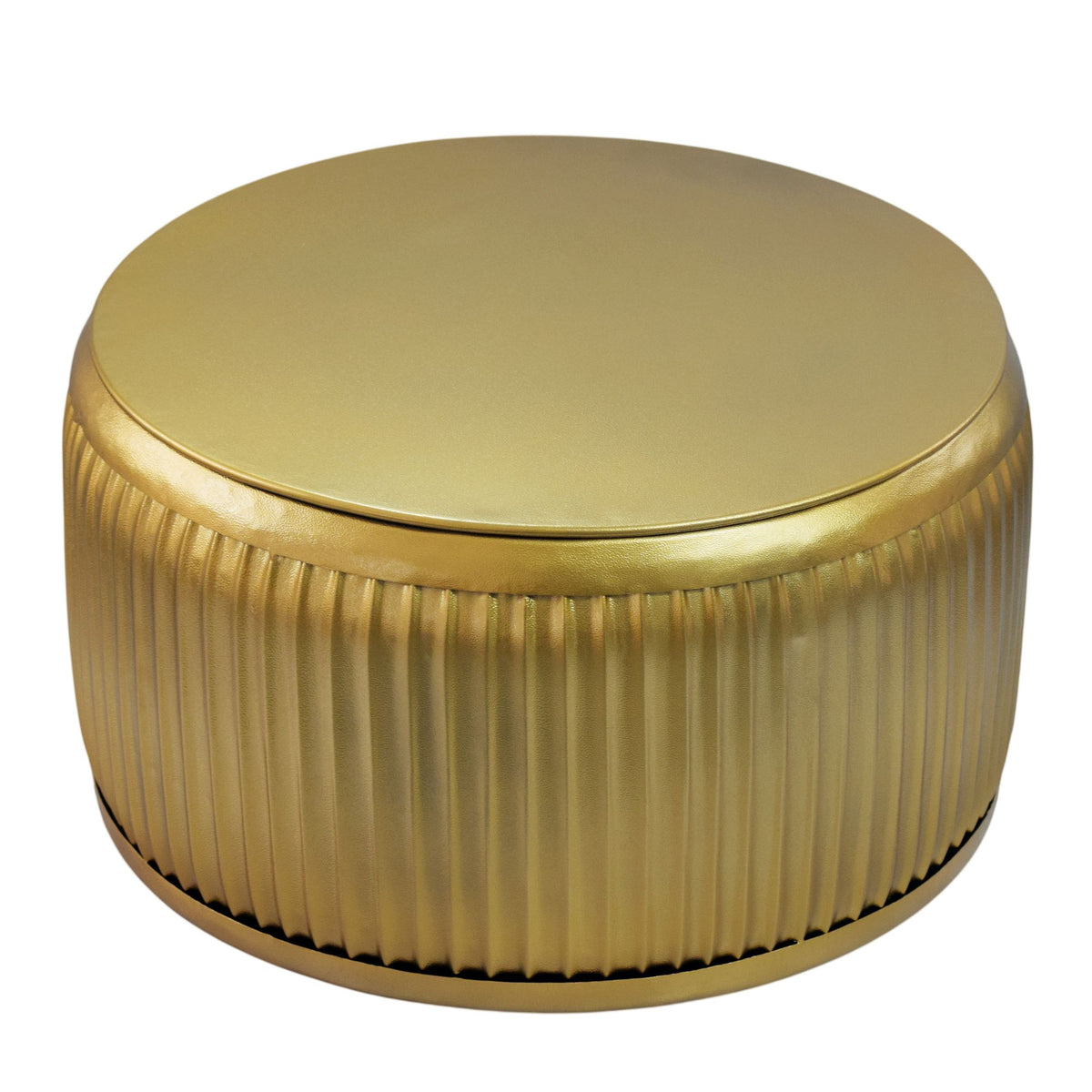 Salontafel Metaal Rond 60cm Goud met afneembaar tafelblad