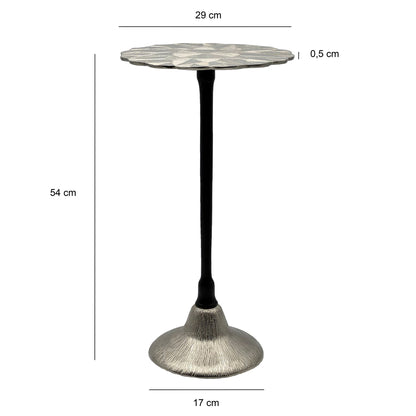 Bijzettafel Aluminium 29cm - Kleine ronde Bijzettafel