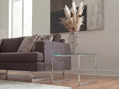Decoratieve Vaas Aluminium 45cm Zilver - Design Bloemenvaas Groot
