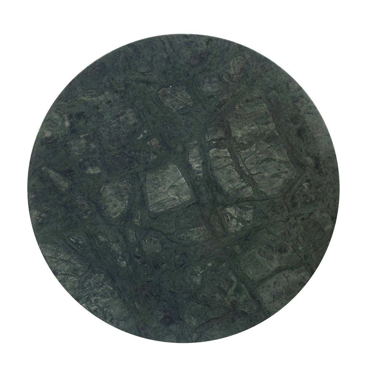 Bijzettafel Rond 40cm Goud met Massief Marmeren Blad