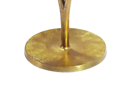 Bijzettafel Waterlelieblad Goud 57cm Aluminium Tafel -