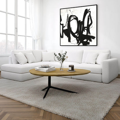Salontafel Acacia Massiefhout ovaal 87cm · Ovale Design