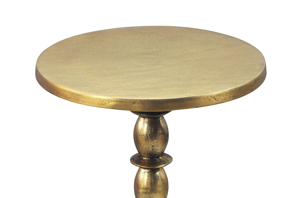 Bijzettafel Goud 40cm Aluminium Ronde Tafel