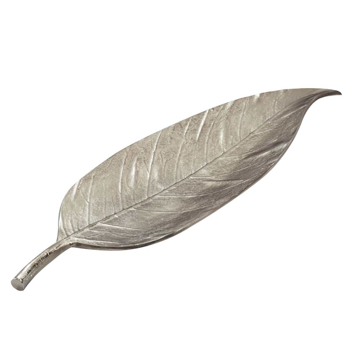 Decoratieve schaal Blad Aluminium Zilver Schaal 61cm
