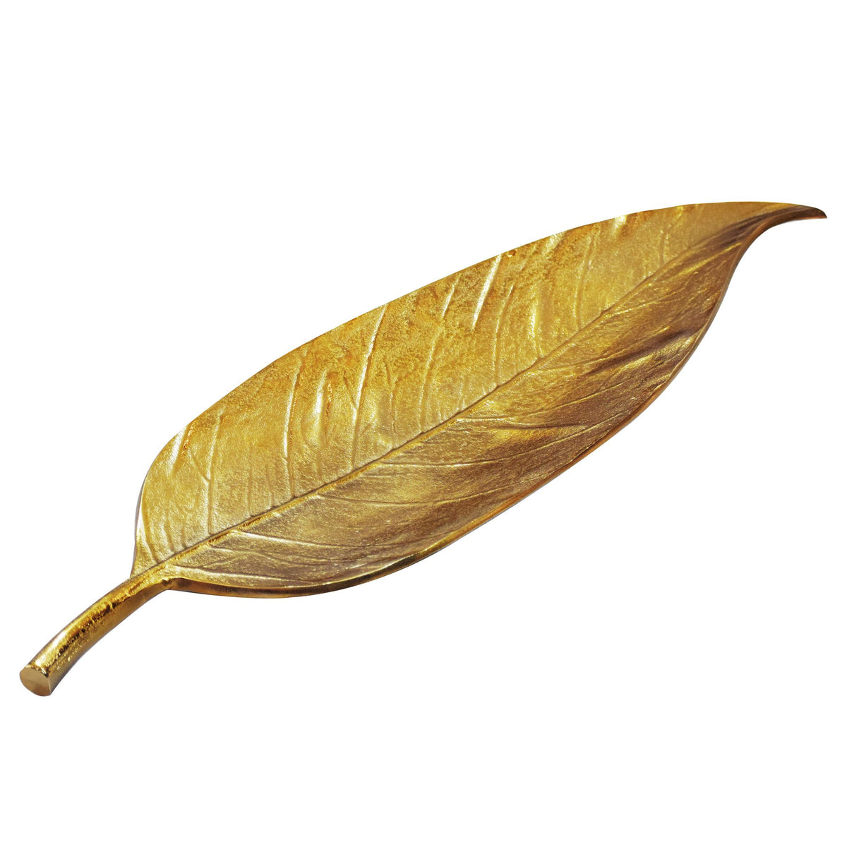 Decoratieve schaal Blad Aluminium Goud Schaal 61cm