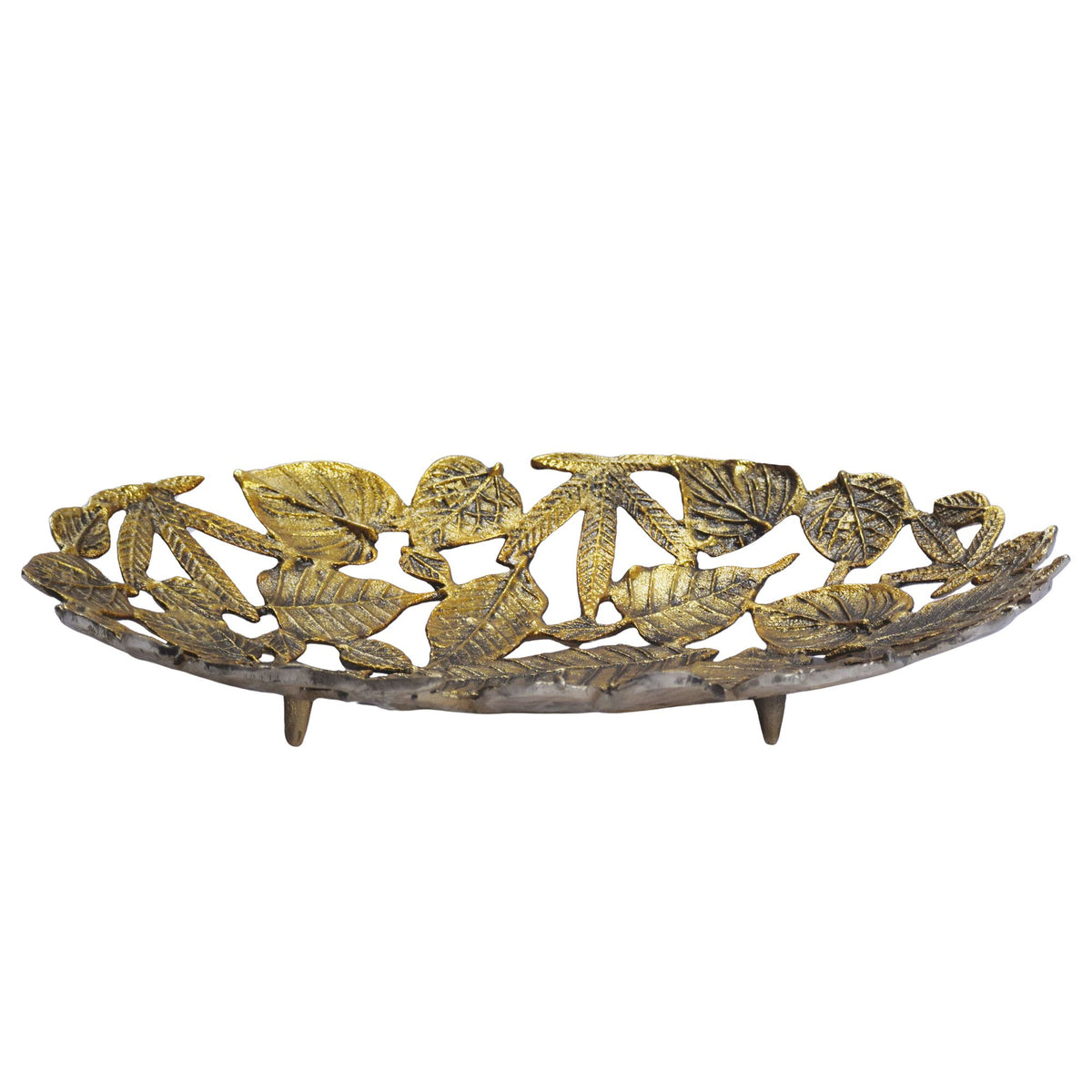 Decoratieschaal Ovaal Goud Metaal 49cm Tafeldecoratie