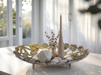 Decoratieschaal Ovaal Goud Metaal 49cm Tafeldecoratie