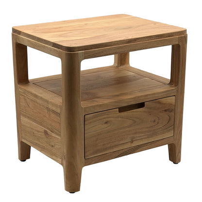 Nachtkastje Massief Acaciahout 45x35x46cm - Nachtconsole