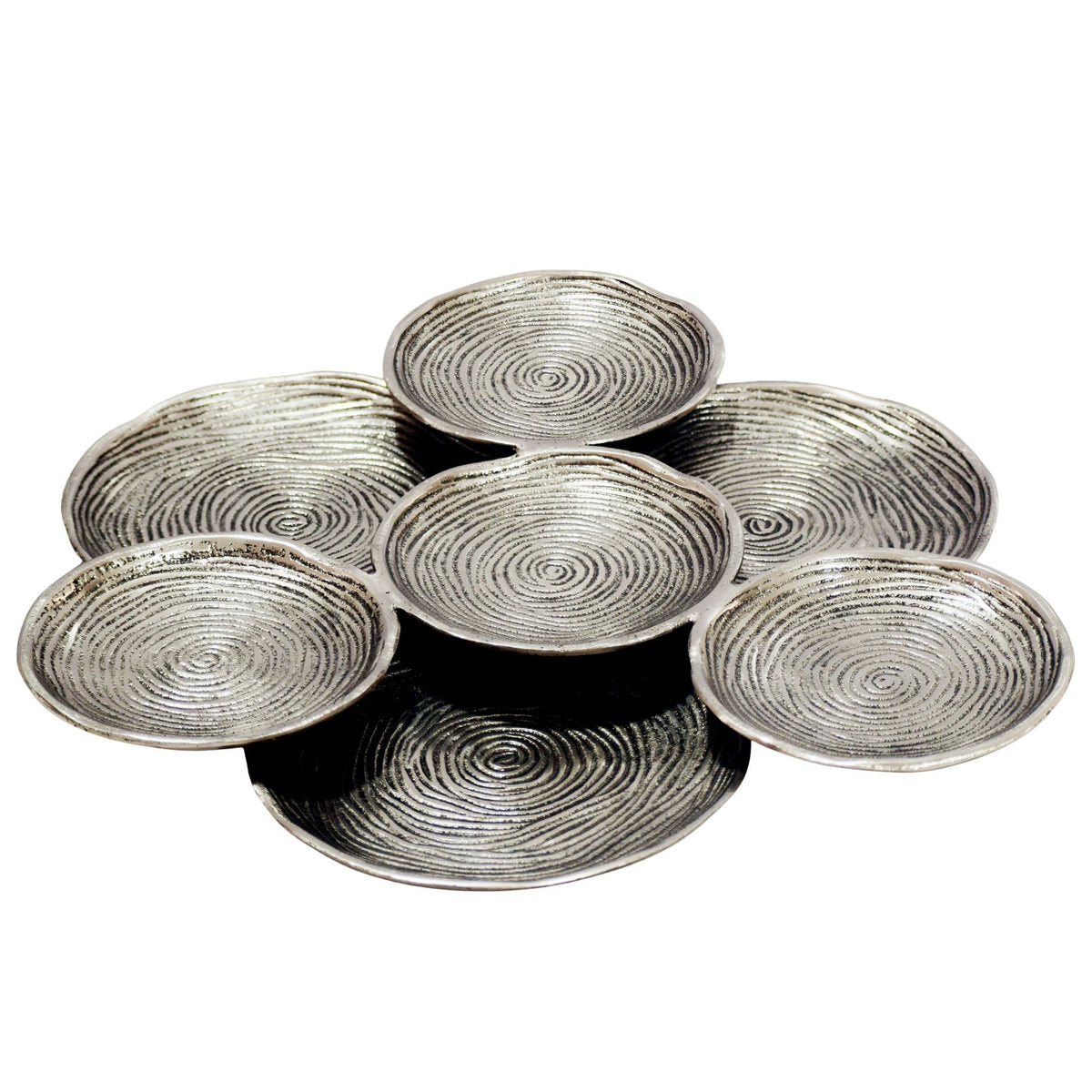 Decoratieschaal Zilver Aluminium 44cm Rond