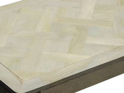 Salontafel 120 x 60 cm Massief Mango Hout white wash -