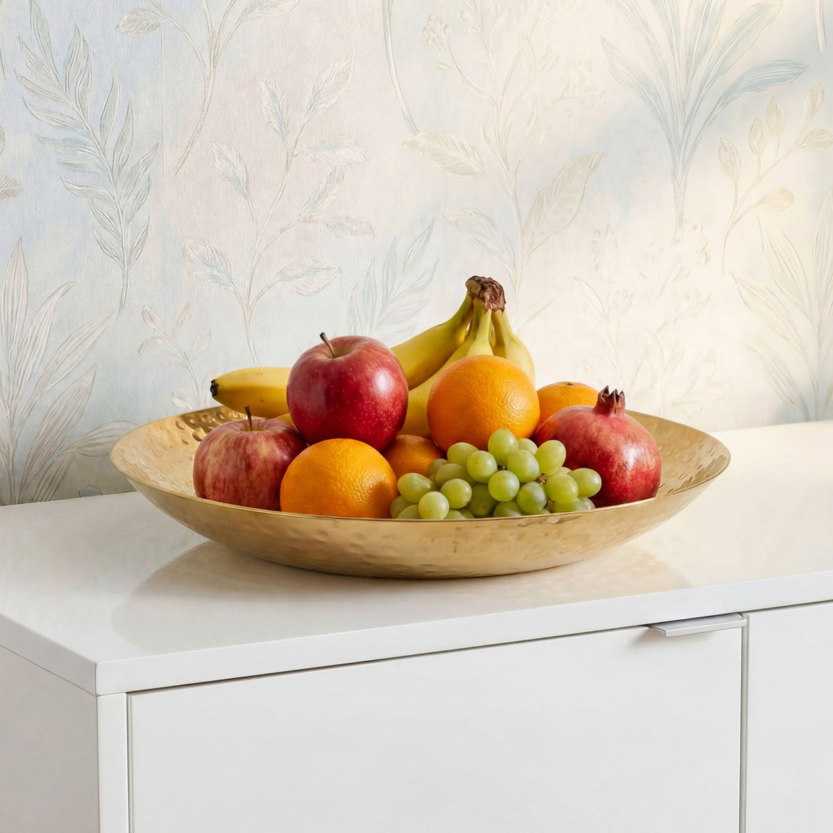 Fruitschaal Rond Goud Schaal Metaal 50cm Tafeldecoratie