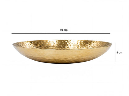 Fruitschaal Rond Goud Schaal Metaal 50cm Tafeldecoratie