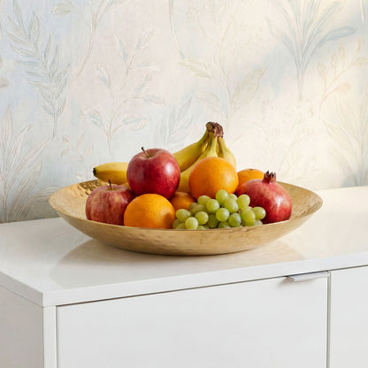 Fruitschaal Rond Goud Schaal Metaal 36cm Tafeldecoratie