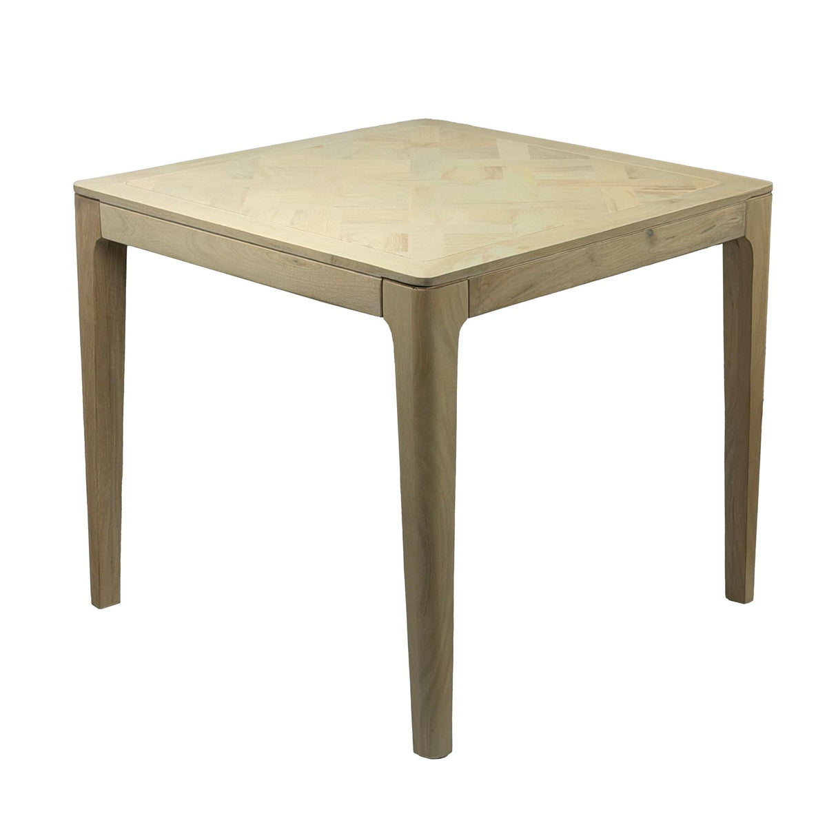Eettafel Massief Mango Hout 80x80 cm white wash -