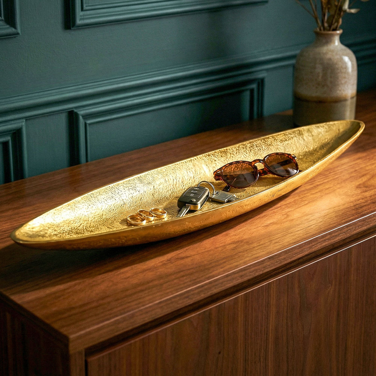 Decoratieve schaal Goud Aluminium Schaal 60 cm - Design