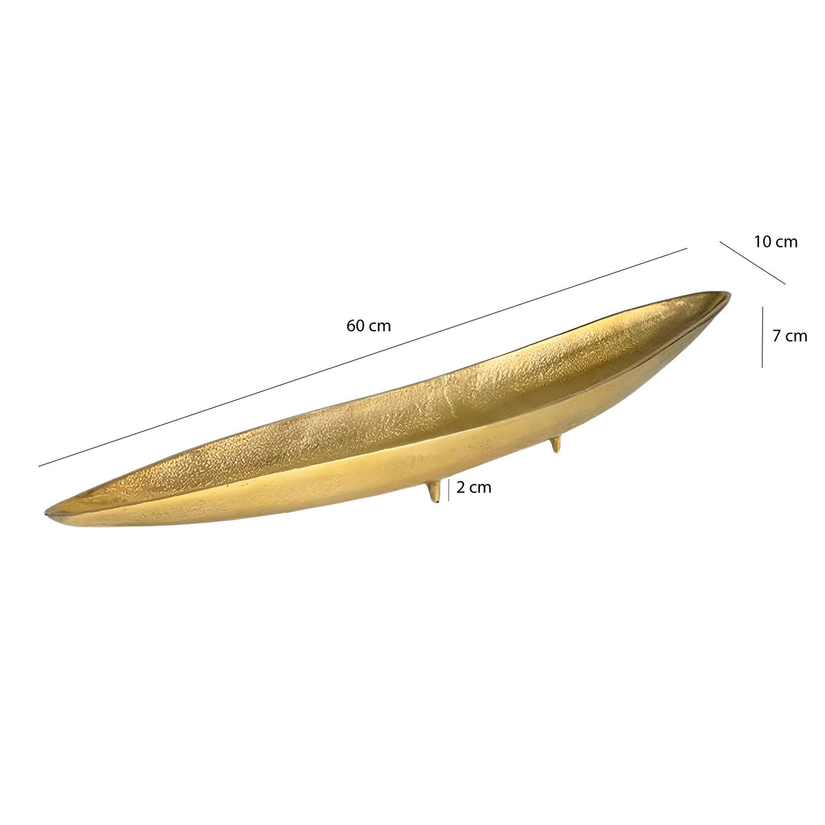 Decoratieve schaal Goud Aluminium Schaal 60 cm - Design
