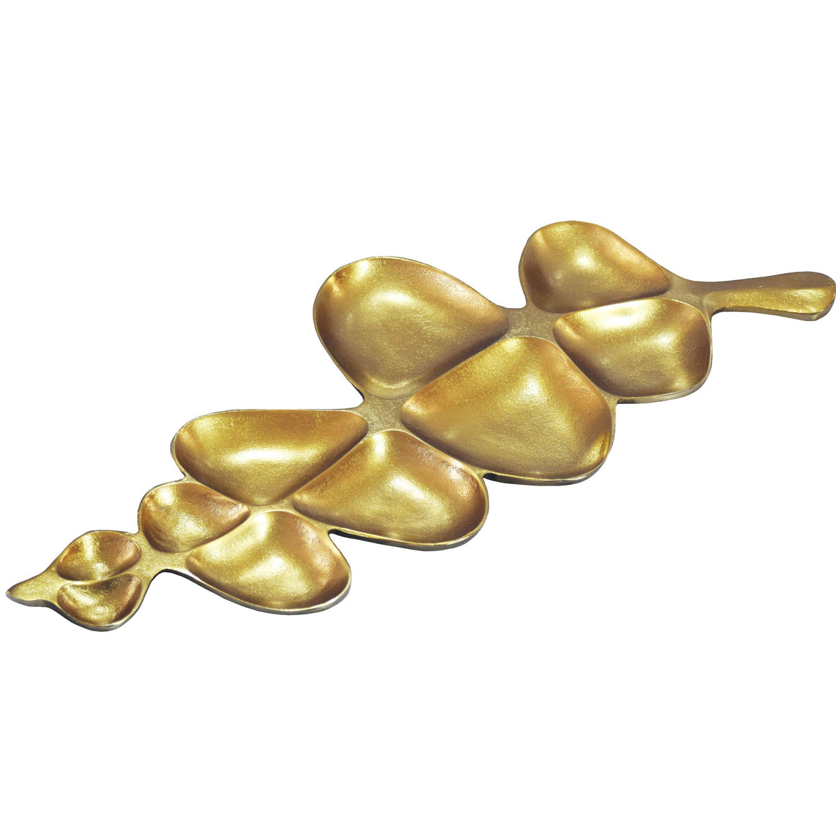 Decoratieve schaal Goud Metaal 60,5cm Tafeldecoratie