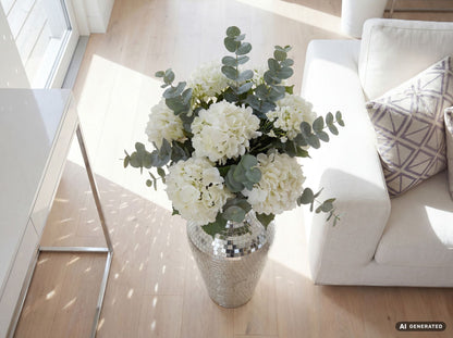 Vloervaas Aluminium 70cm Zilver - Grote Bloemenvaas