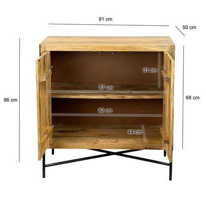 Sideboard Mango Massiefhout 91x96cm - Dressoir