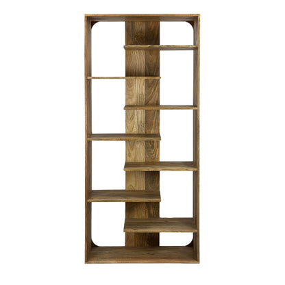 Boekenkast 200cm Massief Mangohout - Open Staand Rek
