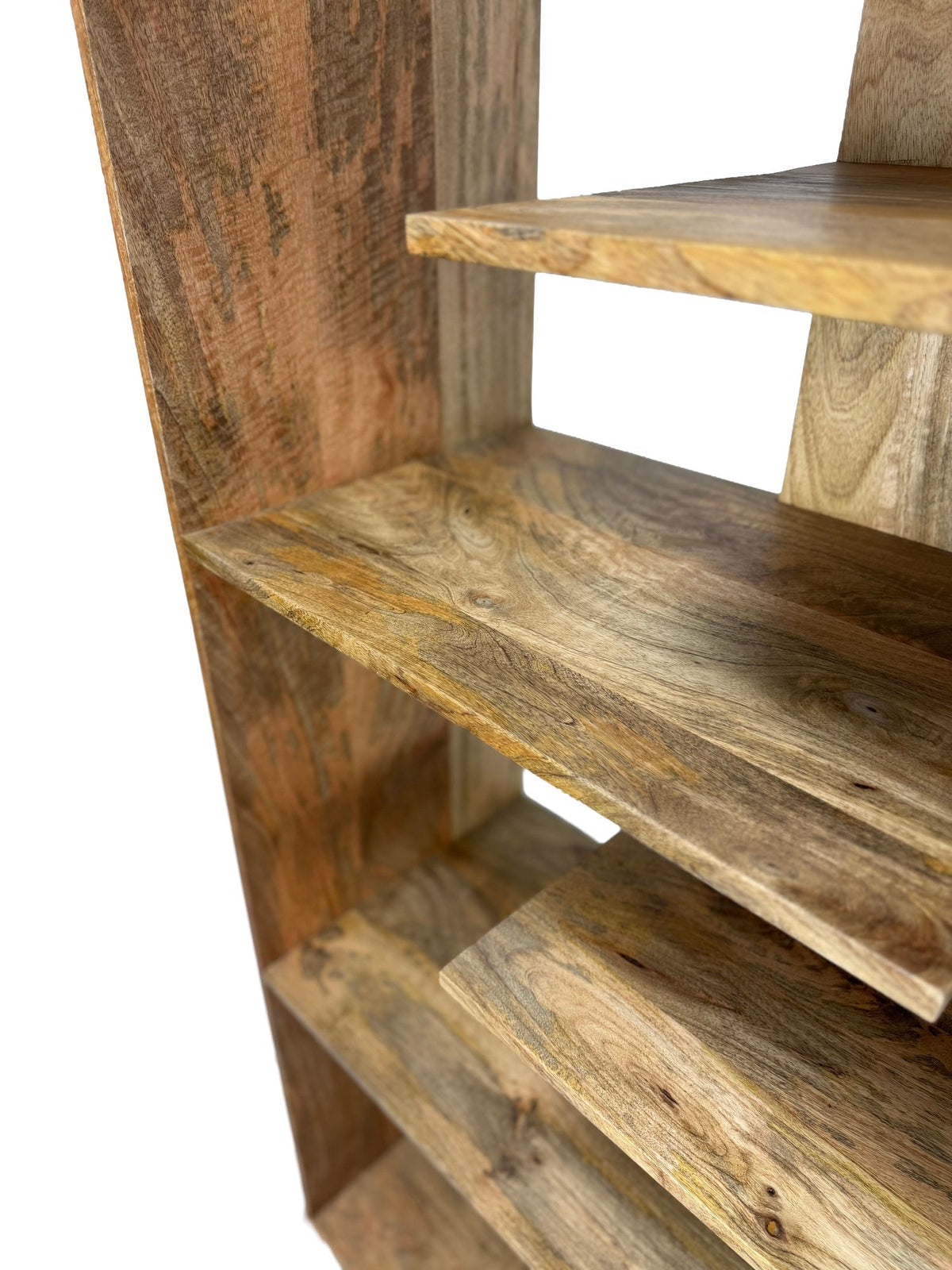 Boekenkast 200cm Massief Mangohout - Open Staand Rek