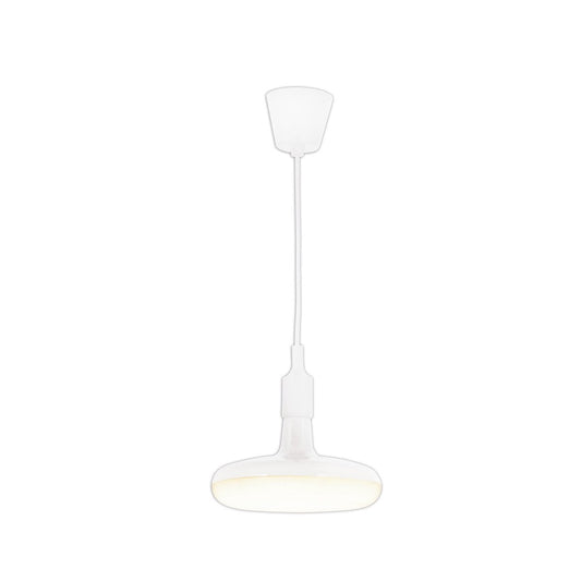 Hangende lamp "UFO" LED witte hangende lamp gemaakt van plastic met E27 -aansluiting inclusief lampen