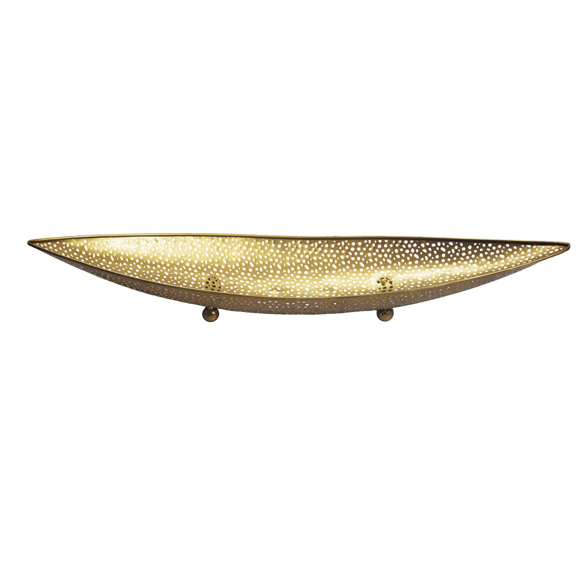 Fruitschaal Goud Ovaal Schaal 60cm Tafeldecoratie langwerpig