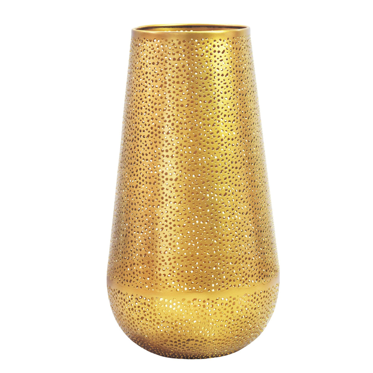 Decoratieve Vaas Metaal 47cm Goud - Design Bloemenvaas Groot