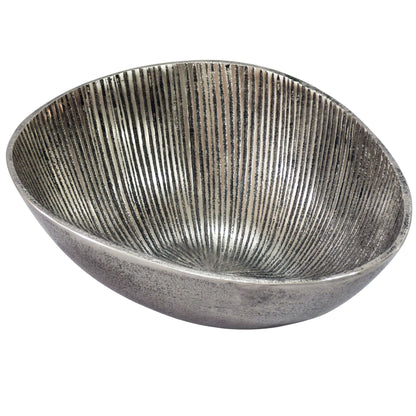 Fruitschaal Zilver Schaal Metaal 30cm Tafeldecoratie Ovaal