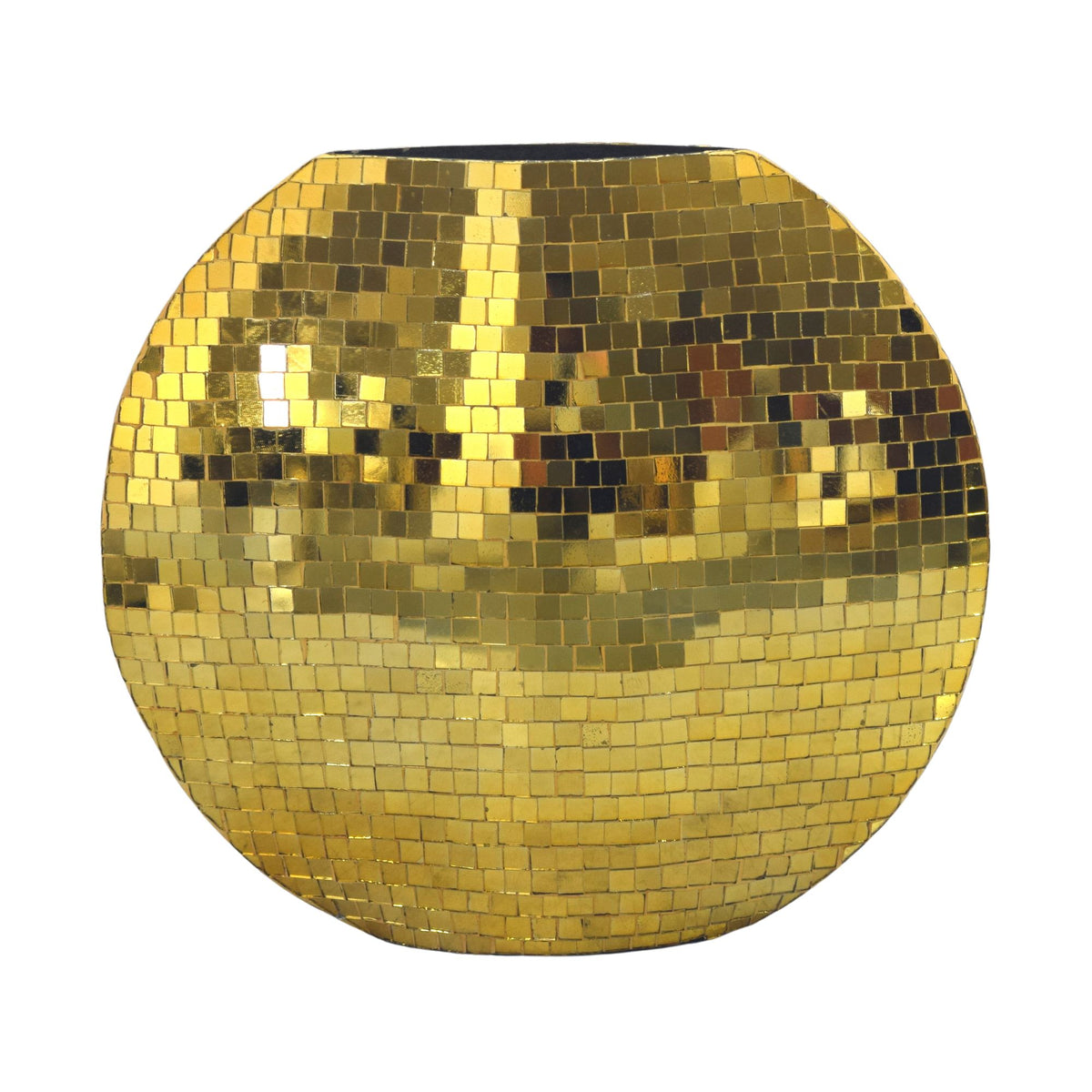 Tafelvaas Metaal 40cm Goud - Decoratieve vaas Mozaïek rond