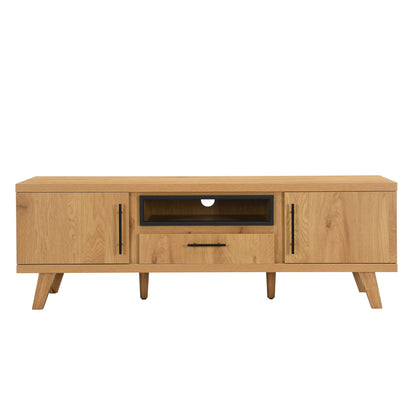 TV Lowboard 150cm Eiken Decor - Modern TV-meubel met 2 deuren en lade