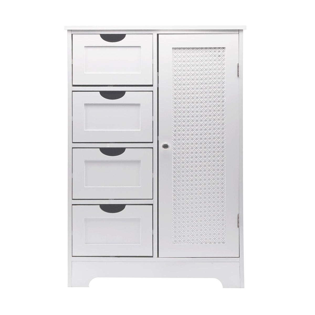 Smalle badkamerkast 55x80 cm met Weens vlechtwerk