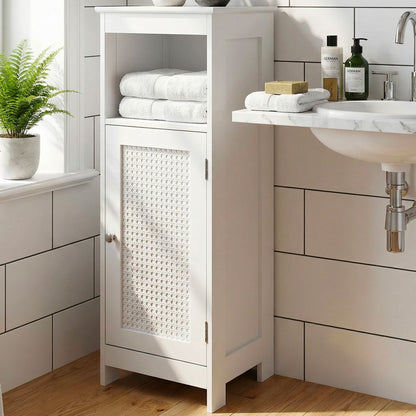 Badkamerkast 80 x 30 x 28 cm Wit - Smalle Badkamerkast
