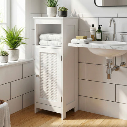 Badkamerkast 80 x 30 x 28 cm Wit - Smalle Badkamerkast
