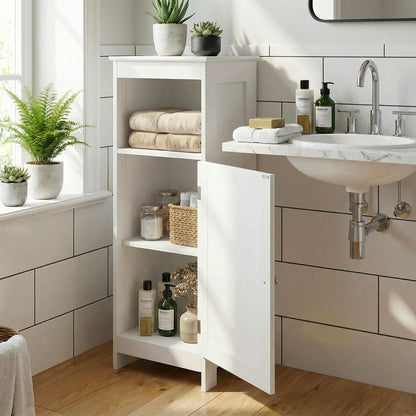 Badkamerkast 80 x 30 x 28 cm Wit - Smalle Badkamerkast