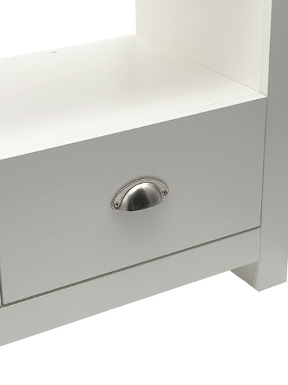 Lowboard TV Meubel Wit 85cm - Compact TV-meubel met twee Lades
