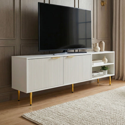 Lowboard TV Meubel Wit 150cm - TV Dressoir