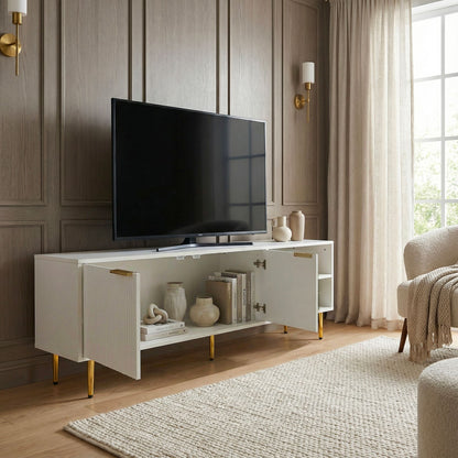 Lowboard TV Meubel Wit 150cm - TV Dressoir