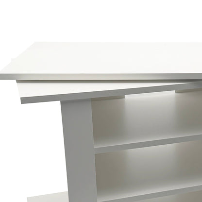 TV Lowboard Wit 78 cm – HiFi Bank met Draaibare