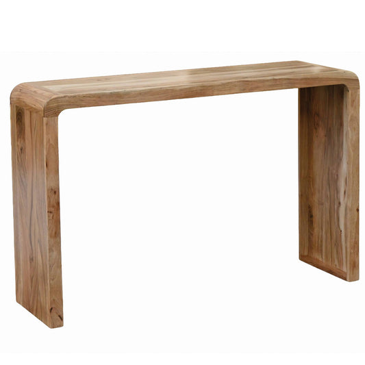 Console tafel Acacia Massief hout 120cm Smal - Moderne Haltafel Houten Dressoir