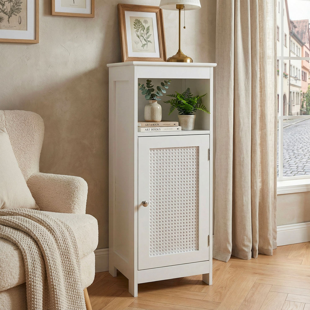 Staand Rek Wit 80cm – Nisrek Deur & Plank Weens