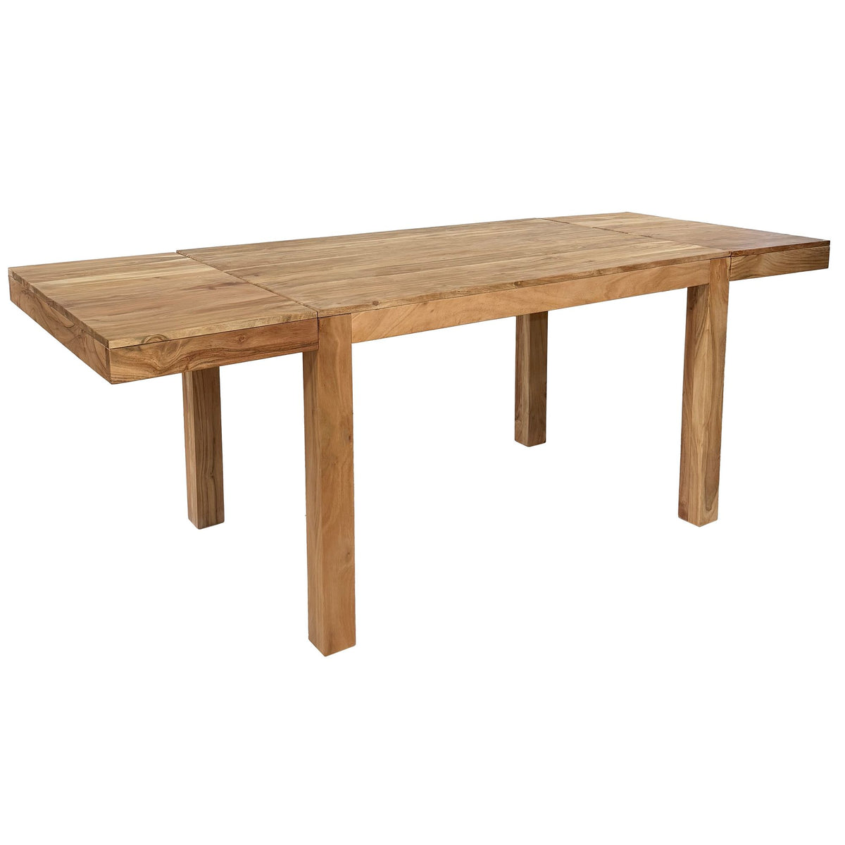Eettafel 120 - 200 cm Acacia Massief Hout Tijdloos