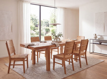 Eettafel 120 - 200 cm Acacia Massief Hout Tijdloos