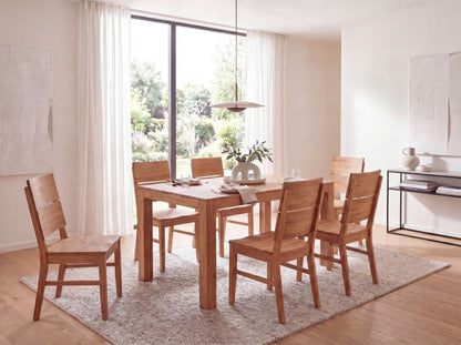 Eettafel 120 - 200 cm Acacia Massief Hout Tijdloos