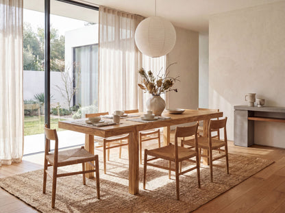 Eettafel 160 - 240 cm Acacia Massief Hout Tijdloos