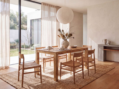 Eettafel 160 - 240 cm Acacia Massief Hout Tijdloos