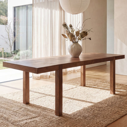 Eettafel 160 - 240 cm Acacia Massief Hout Tijdloos